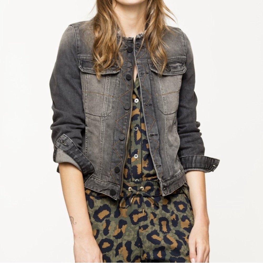 Zadig and Voltaire Cropped Denim Jacket Size S